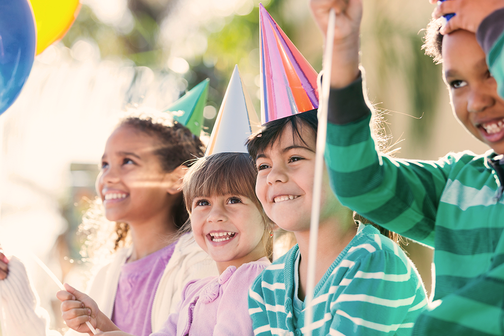 Children at birthday party Student